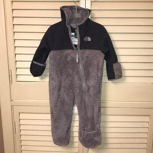 Infant North Face fleece one piece